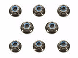 4mm Flange Lock Nut Bla *8