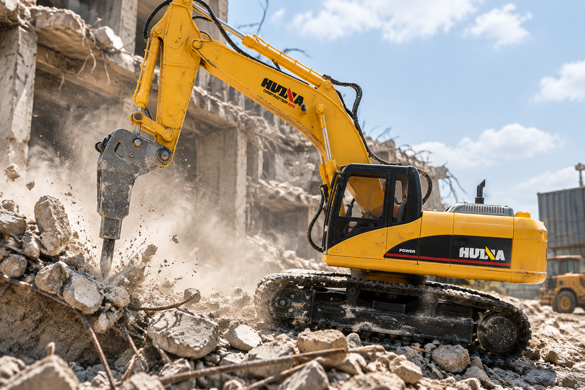 Huina 1560 large remote-controlled demolition machine