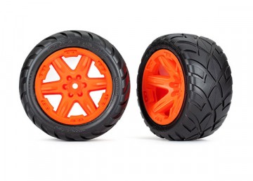 Traxxas 6775A Tires &amp; Wheels Anaconda/RXT Orange 2,8" 4WD, 2WD Front (TSM-Rated)(2)