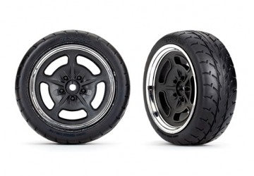 Traxxas 9372 Tires &amp; Wheels 2.1" Touring Hot Rod Front (2)