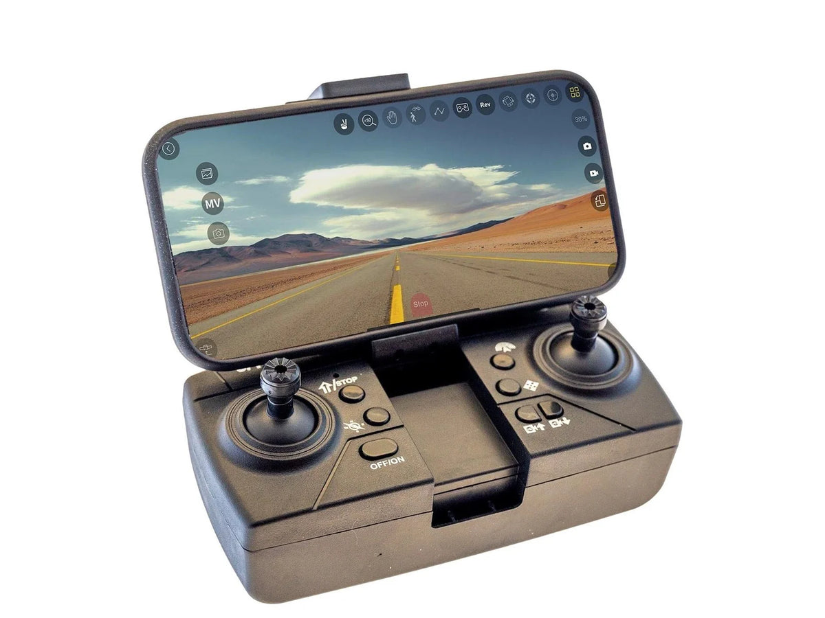 Foldable HD drone with FPV - See Live from the drone while you fly - with x 2 camera