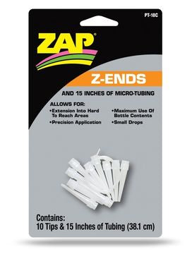 ZAP 11730043 - Z-End Extened Glue-tips + teflon tubing (10)
