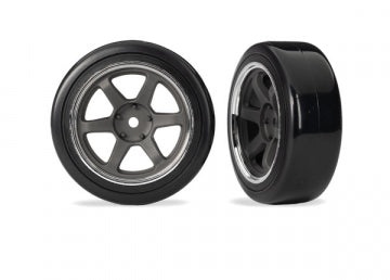 Traxxas 10574 Tires &amp; Wheels 1.9" Drift Front Outdoor w/ Insert (2)