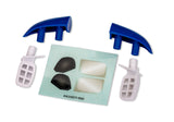 Side Mirrors (White) and Roof Intake (Blue) Mini Rally Ford RS200