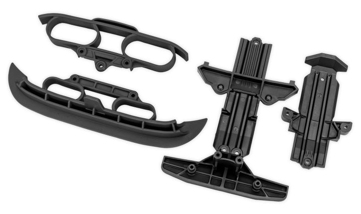 Skidplates Front &amp; Rear + Front &amp; Rear Bumper (Black) Mini Rally