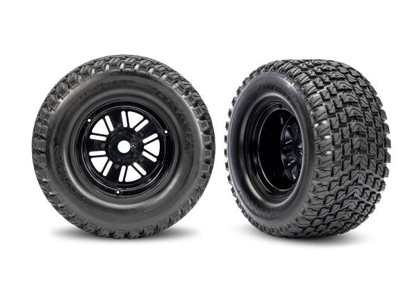 TRAXXAS 10947 Tires &amp; Wheels Gravix / Pro Scale Sand Car Race 24mm (2)