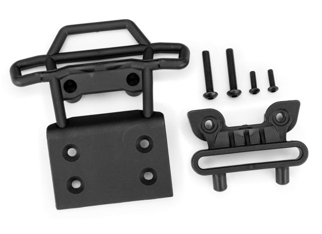 TRX3621-BLK Front Bumper Set Black Bigfoot No. 1
