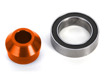 Traxxas 6893-ORNG Bearing Adapter Alu Orange with Ball Bearing 10x15x4mm