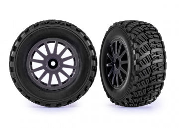 Traxxas 7473-GRAY Tires &amp; Wheels BFGoodrich/Gray Rally 1/10 TSM (2)