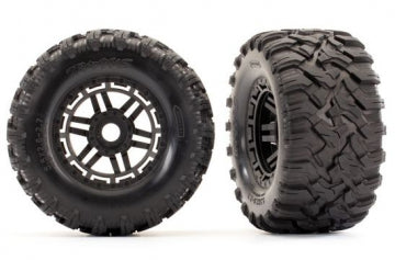 TRAXXAS 8972 Tires &amp; Wheels Maxx/Black (17mm) 2,8" TSM (2)