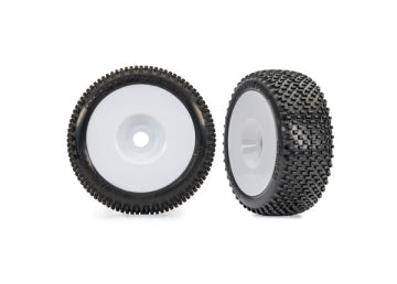 Traxxas 9074-WHT Tires &amp; Wheels Response Pro/ Dish White 3.0" (2)