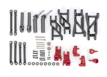 Traxxas 9181-RED Outer Driveline &amp; Suspension EHD Red Upgrade Kit 2WD Raptor, Slash, Slash Mod
