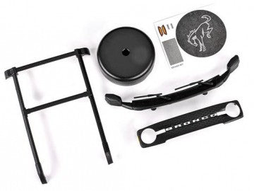 Traxxas 9715 Roof Rack, Grille, Spare Tire Cover Ford Bronco TRX-4M