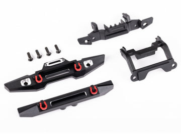 Traxxas 9734X Bumper Aluminium Front &amp; Rear Set Land Rover TRX-4M