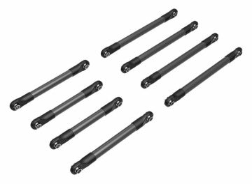 Traxxas 9749-GRAY Suspension Link Alu Set F&amp;B Gray TRX-4M