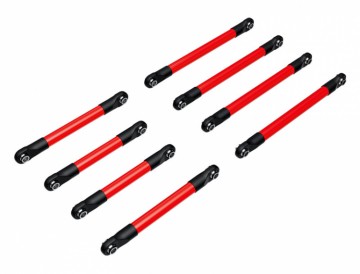 Traxxas 9749-RED Suspension Link Alu Set F&amp;B Red TRX-4M
