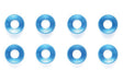 3mm Alu. Washer *8 Blue
