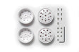 Rear Wheels Sets (22mm Width) White