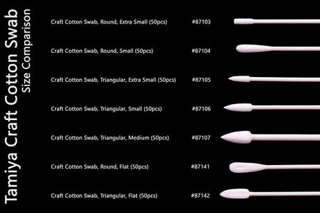 Craft Cotton Swab, Round, Extra Small (50pcs)