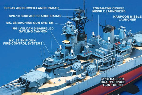1/350 U.S. Battleship BB-62 New Jersey (w/Detail)