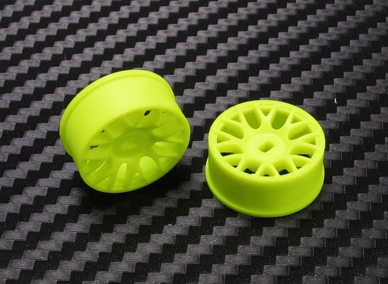 PN Racing 488YF3 - Mini-Z AWD Machine Cut BBS Front Wheel F3 Yellow