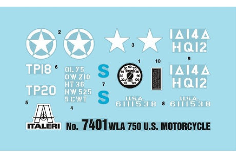 1:9 WLA 750 US Military Motorcycles