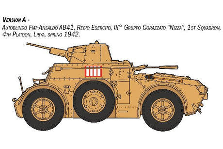 1:35 AB 41 with Bersaglieri Italian Infantry