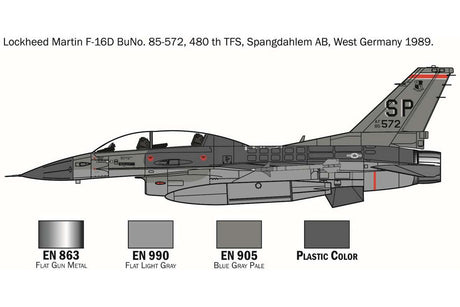 1:72 Complete modeling set F-16 C/D Night Falcon