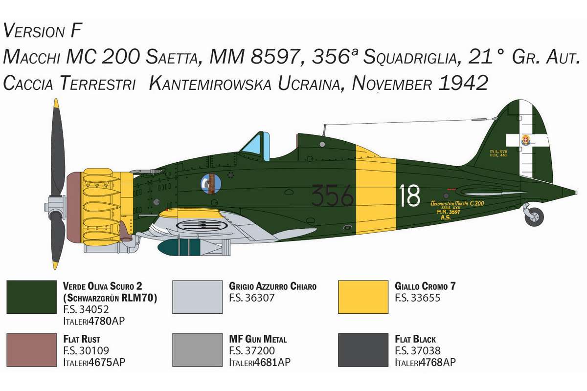 1:72 Macchi MC. 200 \'Saetta\' serie XXI-XXIII