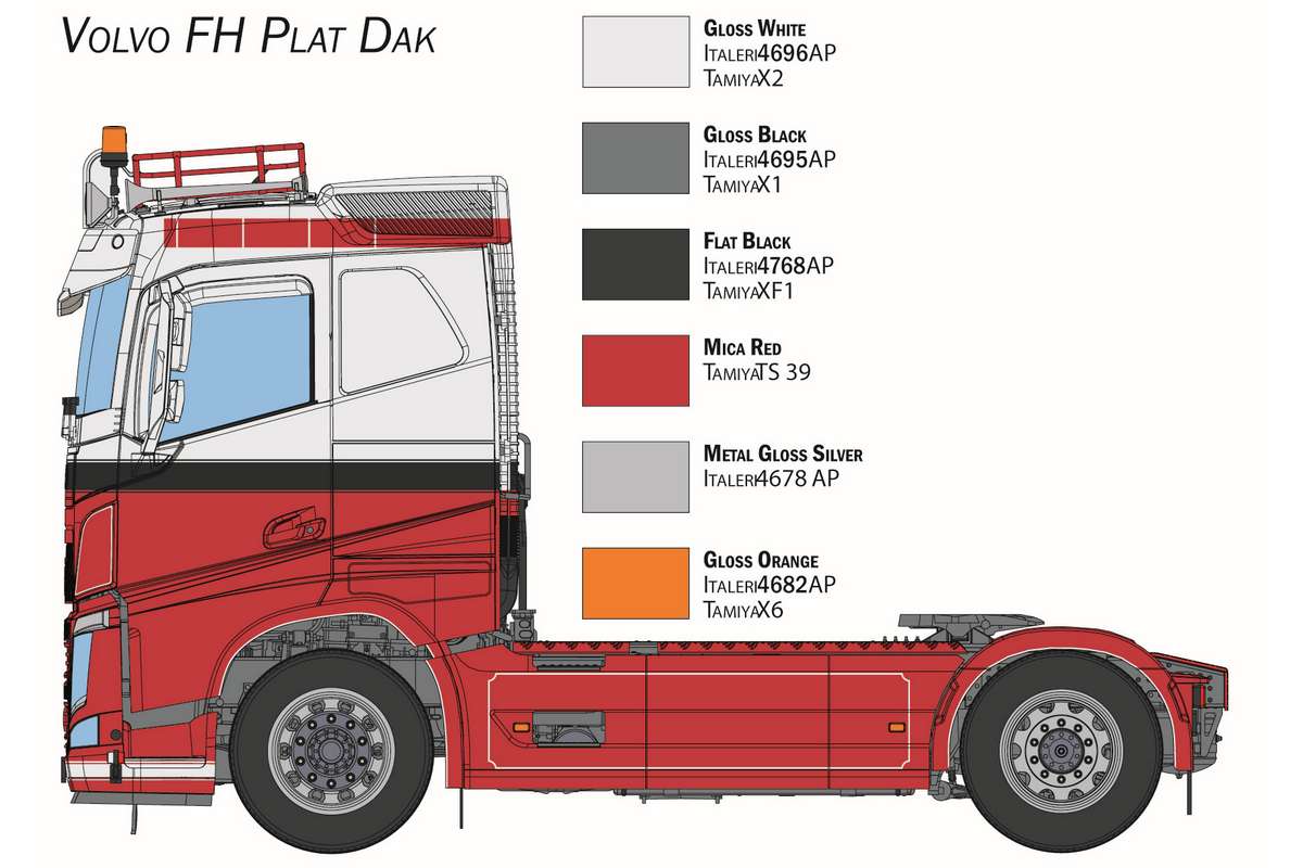 1:24 VOLVO FH Plat Dak