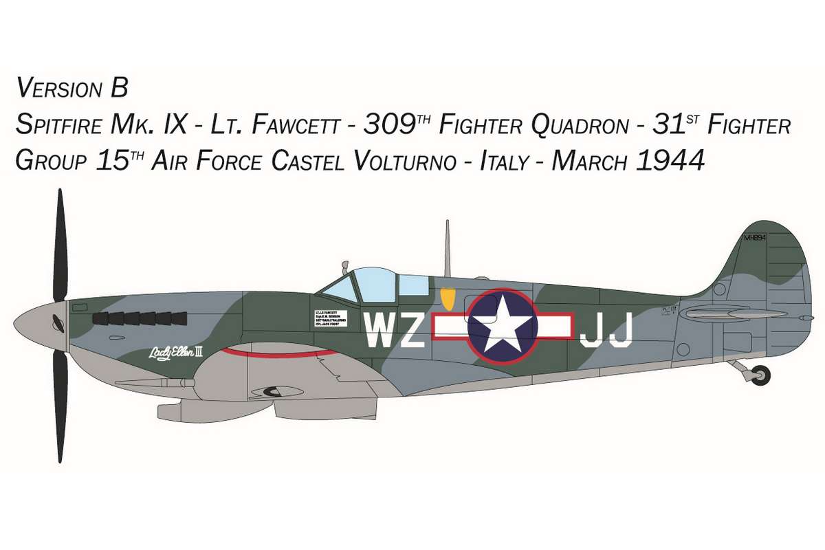 1:72 Complete modeling set Spitfire Mk. IX