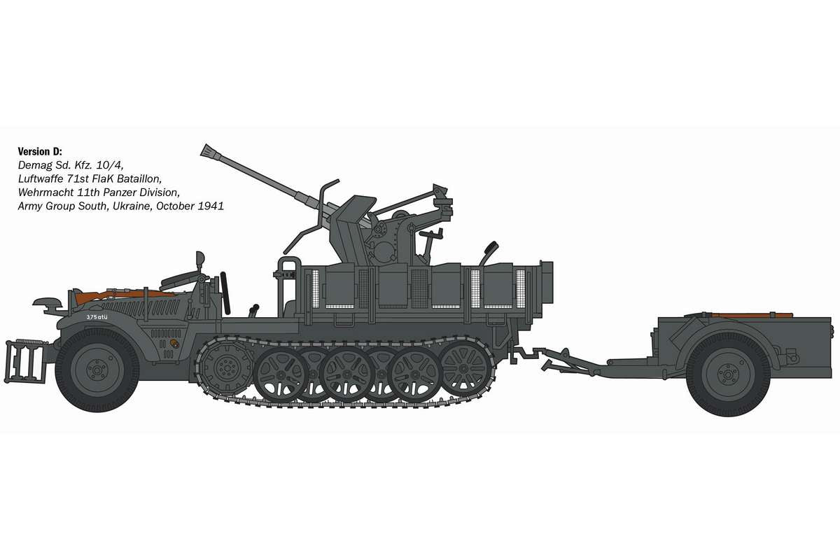 1:35 Sd.Kfz 10/4 with flak 30 and crew