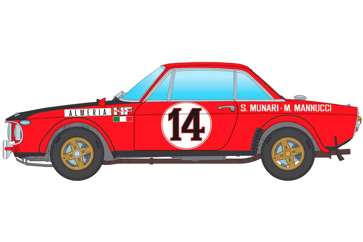 1:24 Lancia Fulvia HF Rally Monte Carlo 1972