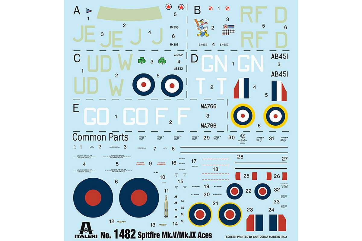 1:72 Spitfire Mk.V /Mk.IX Aces