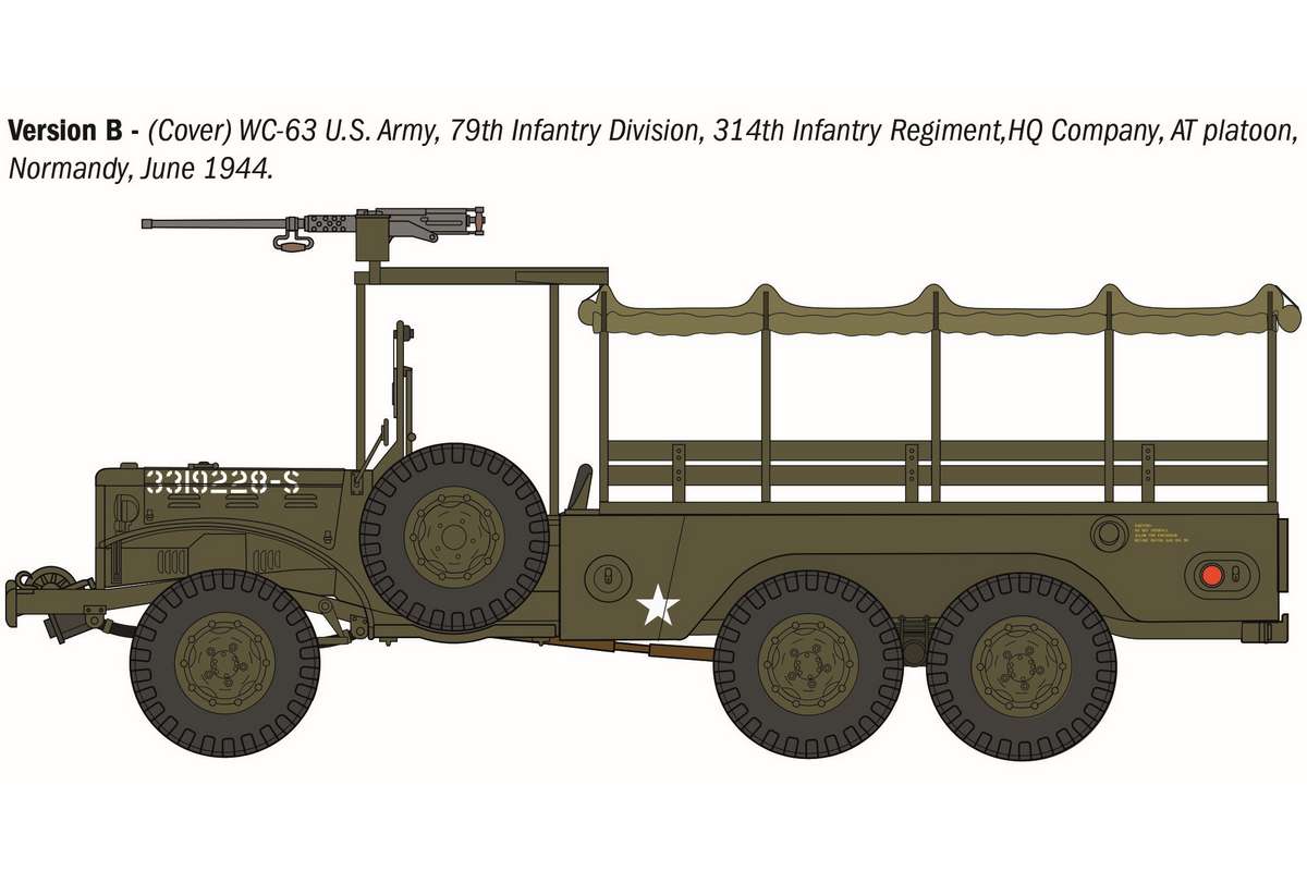 1:35 Dodge WC62 1.5 T 6x6 truck