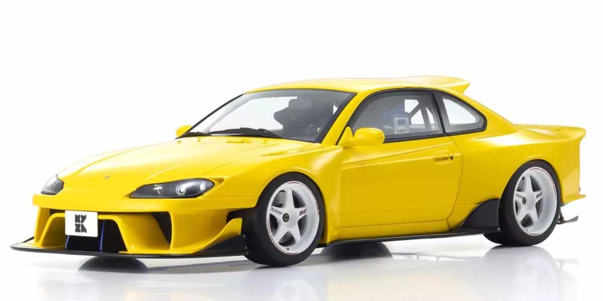 Kyosho 1:18 Samurai Collection Nissan Silvia S15 Khyzyl Saleem Yellow