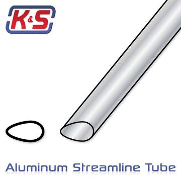 K&S 1105 - Aluminium Streamline Tube 19.1x590mm (3/4x35) (3)