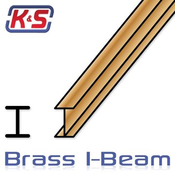 K&S 5415013 - 12 I-Beam 1/8x1/16 (1/bg x 6/bgs)