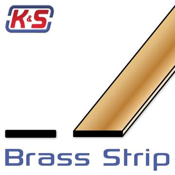 K&S 2271 BRASS FLAT 1,5X - Brass Flat 1,5x20mm