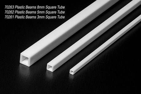 Plastic Beams 3mm Square Tube (5pcs.)