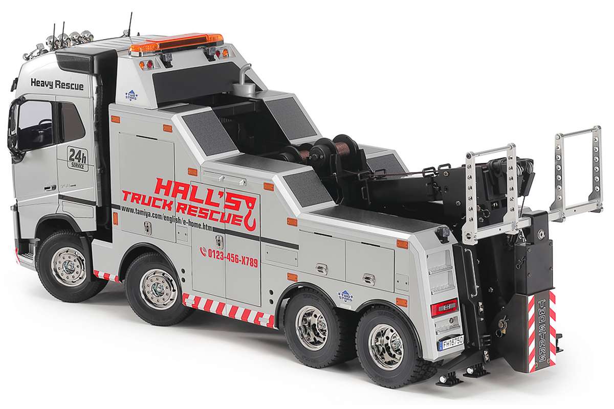 1/14 R/C Volvo FH16 750 8x4 Tow Truck (Silver Edit