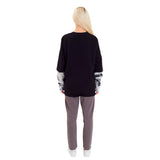 FragON tie dye long sleeve T-shirt, grey, S