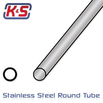 K&S 7121 STEEL TUBE 7/16 - Stainless steel tube 7/16(11.1x300mm) (2)
