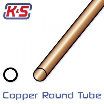 K&S 8119 - Copper Tube 3.97x305mm (5/32) (.014) (1)