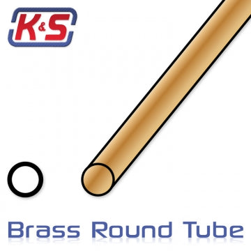 K&S 8134 - Brass Tube 8.73x305mm (11/32) (.014) (1)