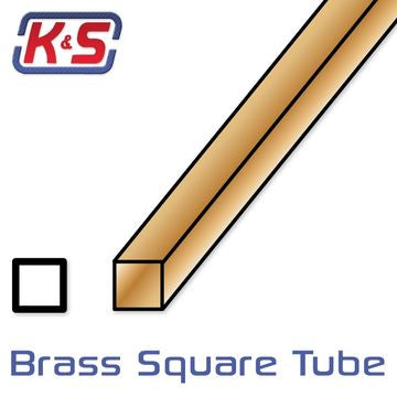 K&S 9852 - Square Brass Tube 4x4x300mm (0.45) (2)