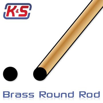 K&S 9863 - Brass Rod 2x300mm (4)