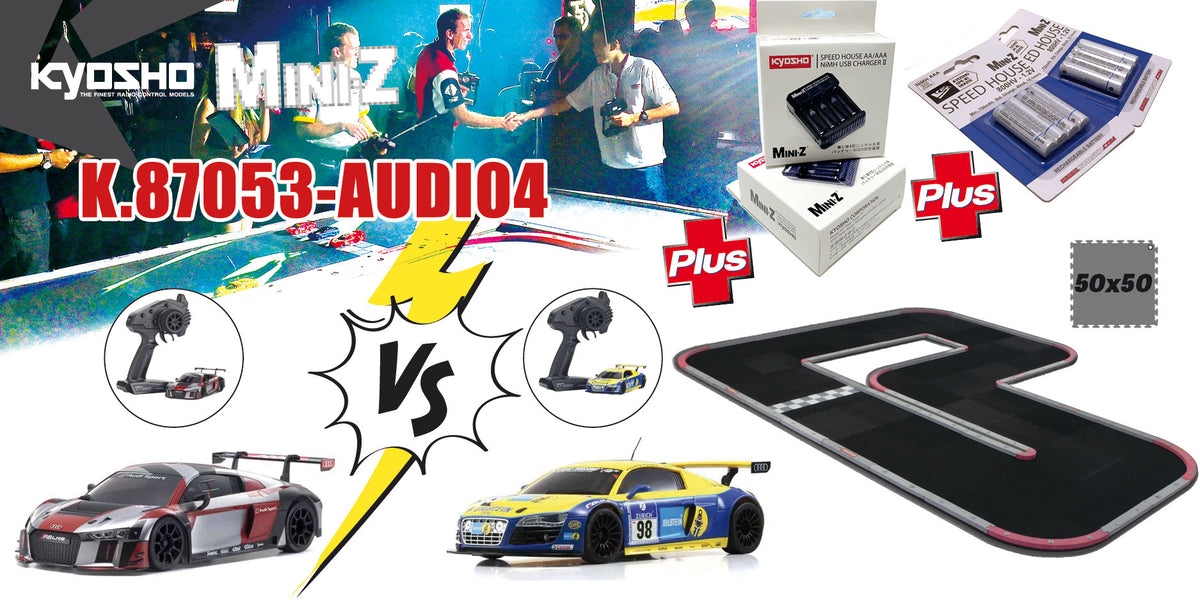 Kyosho Grand Prix Circuit 50 Mini-Z Audi Challenge MR04 ReadySet
