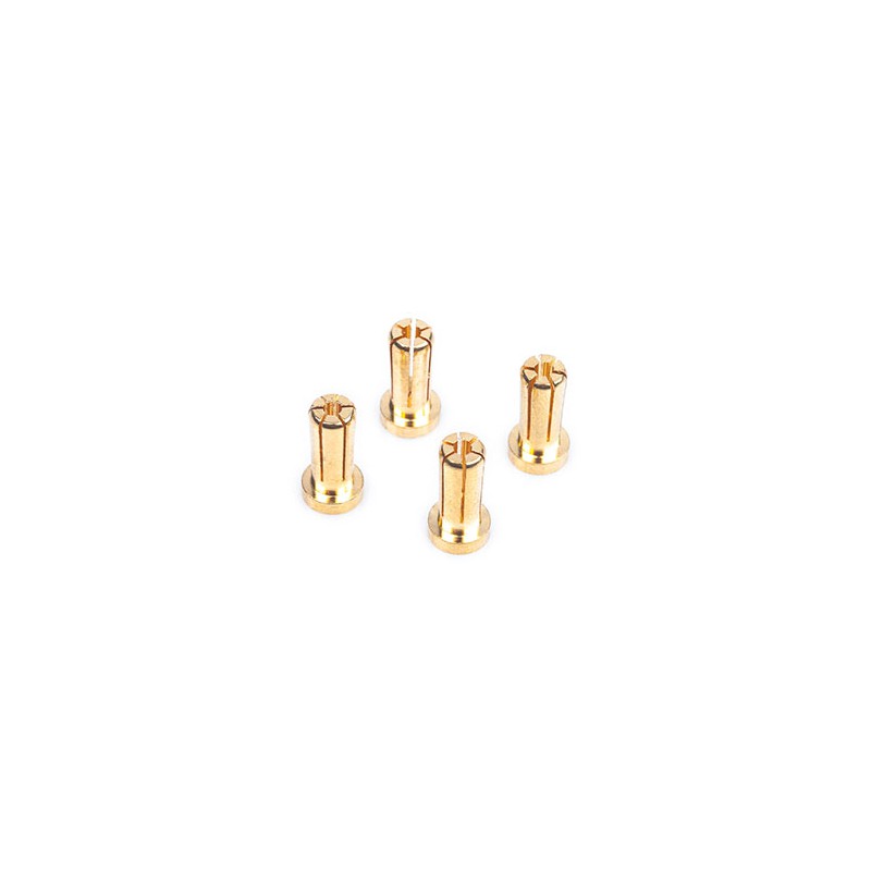 5mm Gold Connectors - 14mm length (4 pcs.)