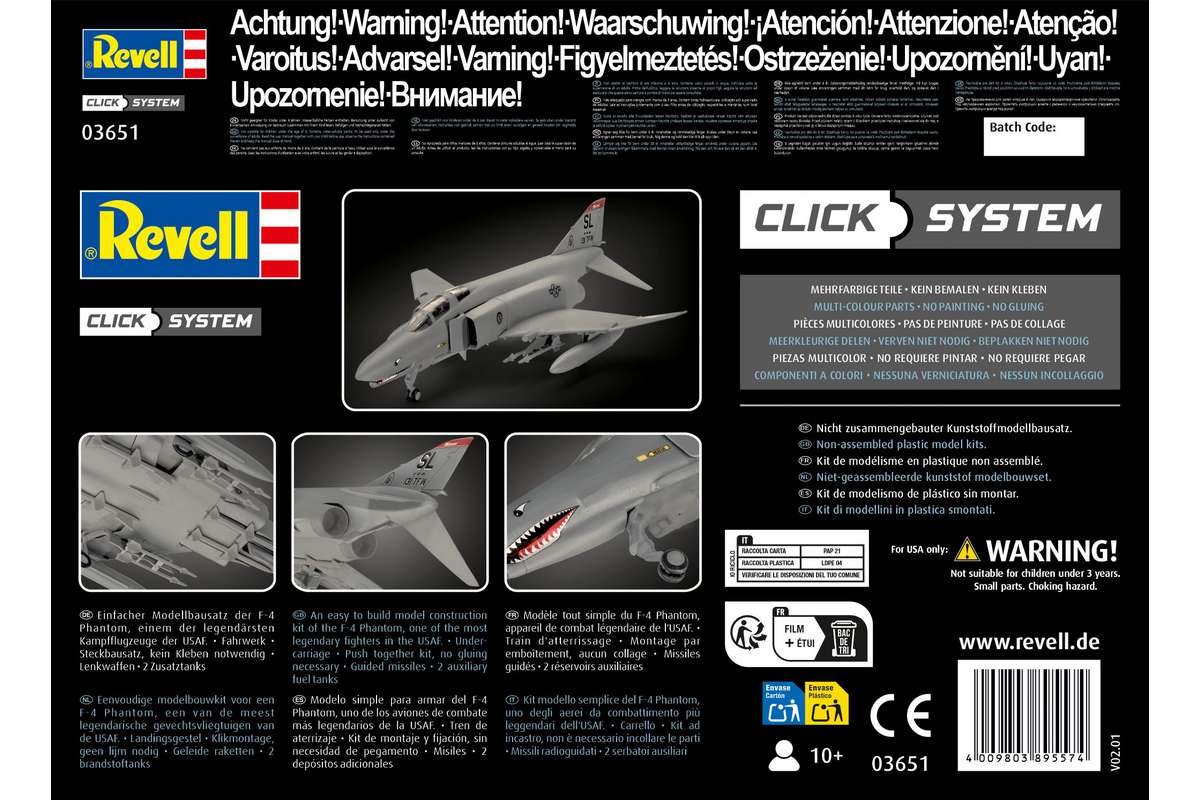 F-4 Phantom 1:72 click system